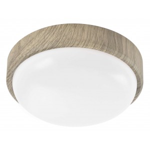 Bright Star Lighting - 20 Watt Polycarbonate Ceiling Fitting - Natural Wood