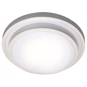 Bright Star Lighting - White Polycarbonate Fluorescent Fitting with Silver Edge - S