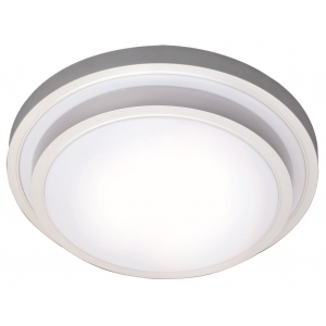 Bright Star Lighting - White Polycarbonate Fluorescent Fitting with Silver Edge - L