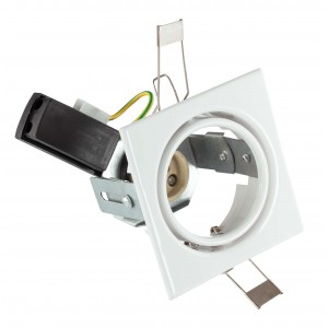 Bright Star Lighting - Square Pressed Steel Downlighter C/O:70mm - White