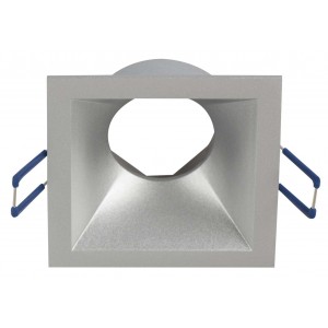 Bright Star Lighting - Square Straight Die Cast Downlighter Without Lamp holder C/O:70mm - Silver
