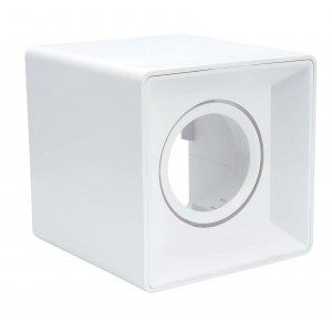 Bright Star Lighting - Surface Mount Square Polycarbonate Down lighter with Antiglare Ring - White