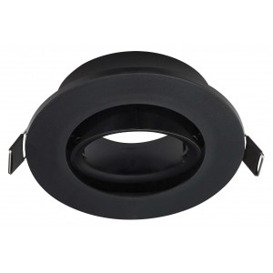 Bright Star Lighting - Round Recessed Polycarbonate Down lighter C/O:75mm - Black