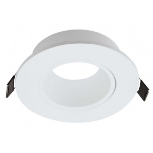 Bright Star Lighting - Recessed Round Polycarbonate Down lighter with Antiglare Ring - White