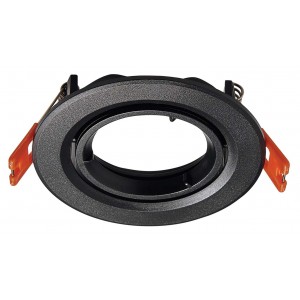 Bright Star Lighting - Straight Round Polycarbonate Downlighter with Bayonet Lock C/O: 70mm - Black