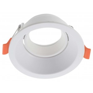 Bright Star Lighting - Round Tilt Polycarbonate Anti Glare Down Light - C/O 80mm - White