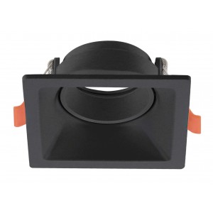 Bright Star Lighting - Square Tilt Polycarbonate Anti Glare Down Light - C/O: 80mm - Black