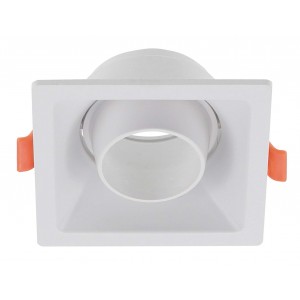 Bright Star Lighting - Square Tilt Polycarbonate Anti Glare Down Light - C/O: 80mm - White
