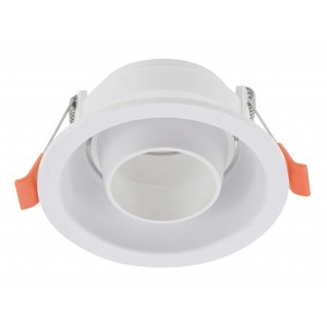 Bright Star Lighting - Round燭ilt Polycarbonate Anti Glare Down Light - C/O: 80mm - White