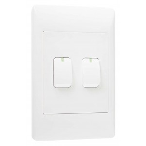 Bright Star Lighting - 2 Lever 2 Way Light Switch for 2 X 4 Electrical Box