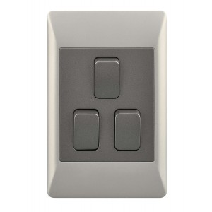 Bright Star Lighting - 3 Lever 2 Way Light Switch for 2 X 4 Electrical Box
