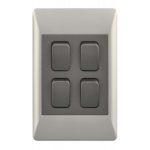 Bright Star Lighting - 4 Lever 1 Way Light Switch for 2 X 4 Electrical Box
