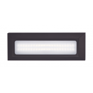 Bright Star Lighting - Rectangular LED Footlight with ABS Base - Black