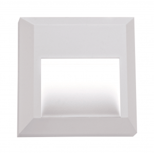 Bright Star Lighting - Square LED Footlight with ABS Base &amp; PC Cover - White