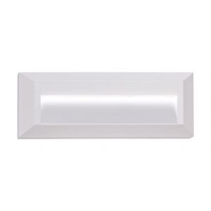 Bright Star Lighting - Rectangular LED Footlight with ABS Base &amp; PC Cover - White