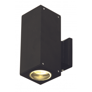 Bright Star Lighting - Long Square Die Cast Aluminium Up And Down Facing Wall Bracket - Black