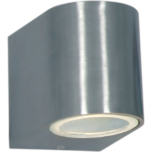 Bright Star Lighting - Wall Bracket With Down Facing Tempered Glass - Silver