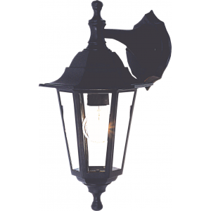 Bright Star Lighting - Outdoor 6 Panel Down Facing PVC Lantern - Black
