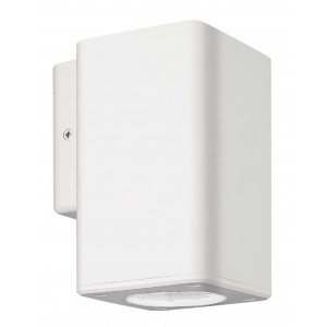 Bright Star Lighting - ABS Down Facing Square Lantern With Clear Polycarbonate Cover - White