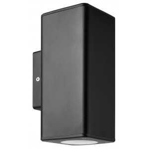 Bright Star Lighting - ABS Up OR Down Facing Square Lantern With Clear Polycarbonate Cover - Black