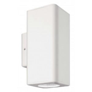 Bright Star Lighting - ABS Up OR Down Facing Square Lantern With Clear Polycarbonate Cover - White