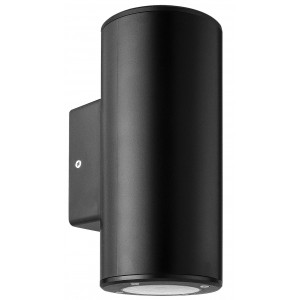 Bright Star Lighting - ABS Up and Down Facing Round Lantern With Clear Polycarbonate Cover - L345 - Black