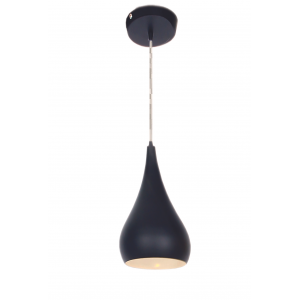 Bright Star Lighting - Metal Pendant with Colourful Dome - Black