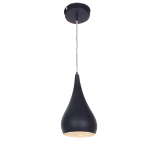 Bright Star Lighting - Metal Pendant with Colourful Dome - Black