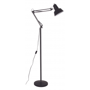 Bright Star Lighting - Metal Floor Lamp With Movable Arms In Black