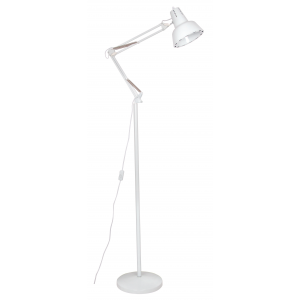 Bright Star Lighting - Metal Floor Lamp With Movable Arms In White