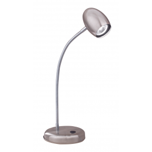 Bright Star Lighting - Desk Lamp With Switch Adjustable Gooseneck Arm - Satin
