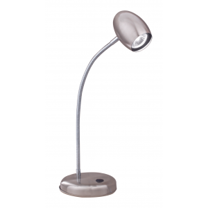 Bright Star Lighting - Desk Lamp With Switch Adjustable Gooseneck Arm - Satin