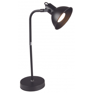 Bright Star Lighting - Metal Desk Lamp With Rotatable Head - Black