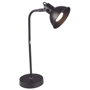 Bright Star Lighting - Metal Desk Lamp With Rotatable Head - Black