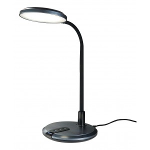 Bright Star Lighting - 8 Watt LED Table Lamp With Flexible Rubber Arm - Black