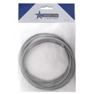 Bright Star Lighting - 3 Core Material Cord Wire - 3 Meter - Grey
