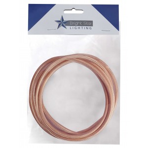 Bright Star Lighting - 3 Core Material Cord Wire - 3 Meter - Copper
