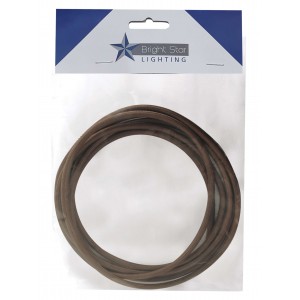 Bright Star Lighting - 3 Core Material Cord Wire - 3 Meter - Brown