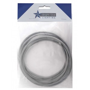Bright Star Lighting - 3 Core Material Cord Wire - 5 Meter - Grey