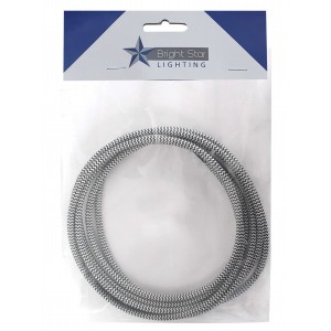 Bright Star Lighting - 3 Core Material Cord Wire - 5 Meter - White- Black