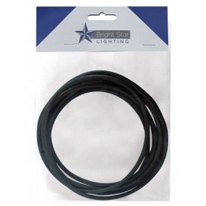 Bright Star Lighting - 3 Core Material Cord Wire - 5 Meter - Black