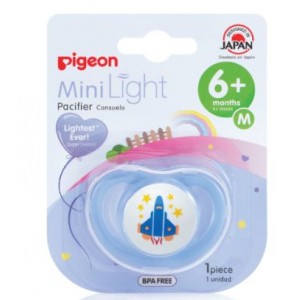 Pigeon - Mini Light Pacifier M Rocket (Boy)