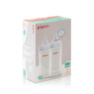 Pigeon - SofTouch 3 PP Nursing Bottle - Twin Pack 240ml