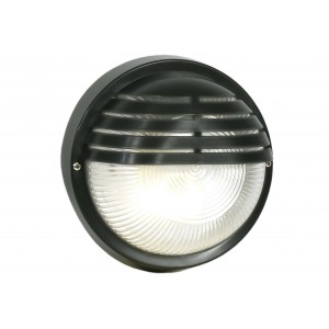 Bright Star Lighting - Outdoor Round PVC Bulkhead with Slatted Eyelid - Black
