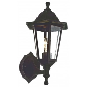 Bright Star Lighting - Outdoor 6 Panel Up Facing PVC Lantern - Black