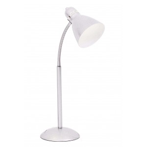 Bright Star Lighting - Metal Desk Lamp With Flexi Arm - Silver