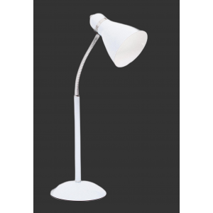 Bright Star Lighting - Metal Desk Lamp With Flexi Arm - White