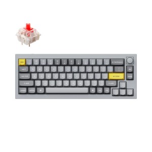 Keychron Q2 RGB Mechanical Keyboard Red Switches – Silver - Grey