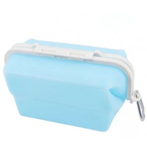Silicone Foldable Food Storage Bag - Blue