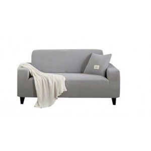 Fine Living Jacquard 3 Seater Couch Cover - Light Grey